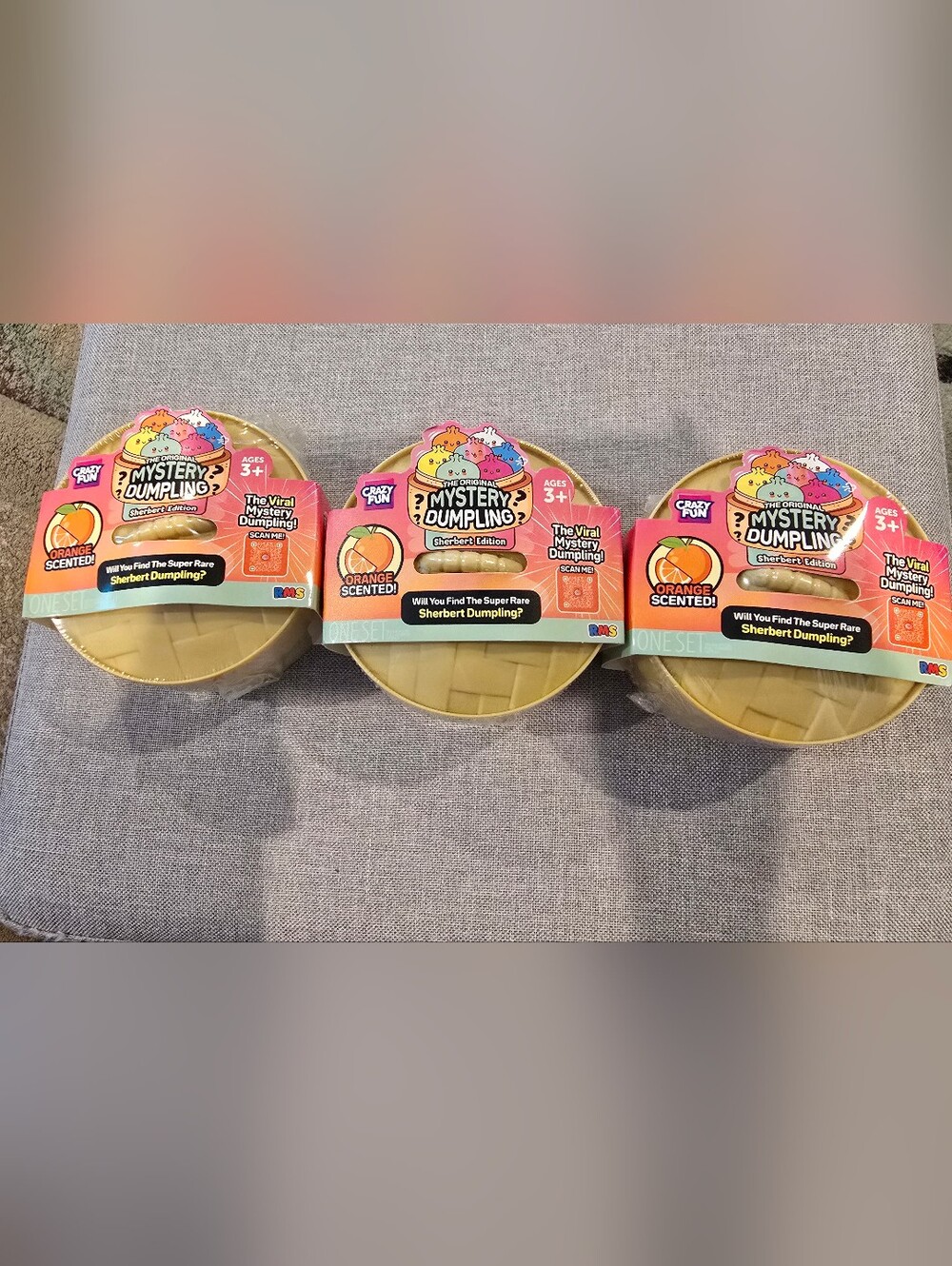 1-Mystery Dumpling Sherbert Edition Orange Scented, 3 Available, Price Is For 1